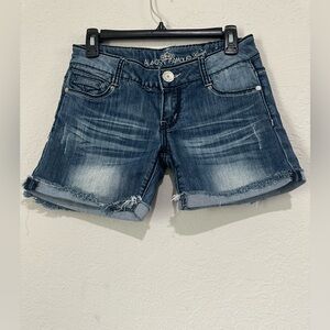 Almost Famous Blue Jean Shorts with Vintage-Inspired Design
